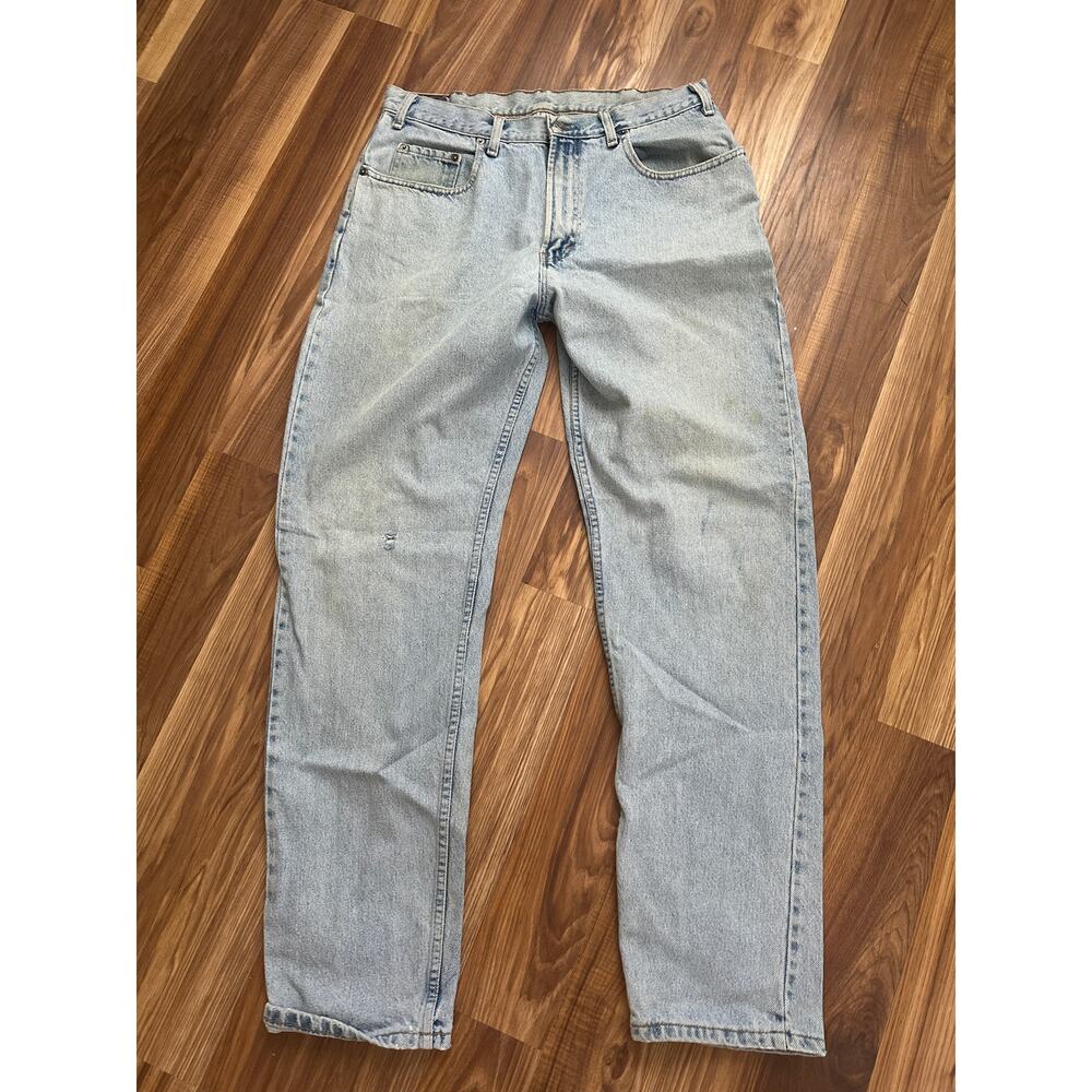 Vintage Gap 90s Light Wash Denim Loose Fit Straight Blue Jeans